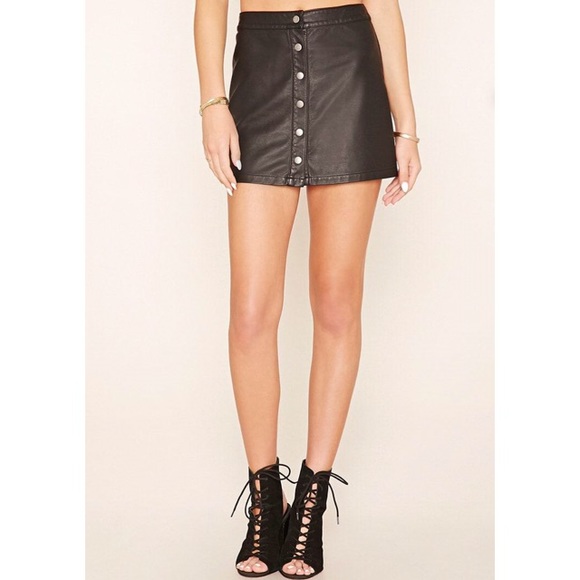 Forever 21 Dresses & Skirts - Leather skirt